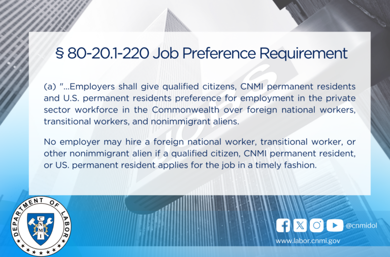 80-20.1-220 Job Preference Requirement